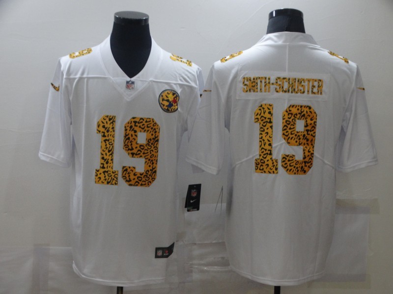 Men's Pittsburgh Steelers JuJu Smith-Schuster #19 White Jersey
